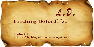 Lisching Doloróza névjegykártya