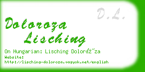 doloroza lisching business card